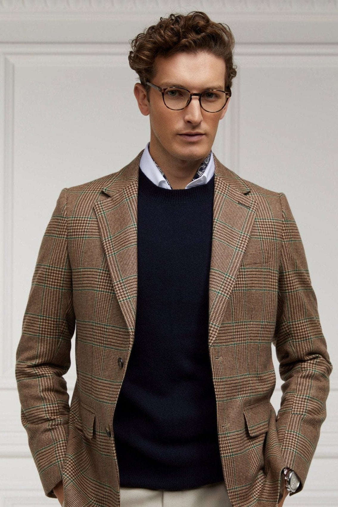 Young Ideas/Henmores - Byron Crew Neck Knit - Navy - S