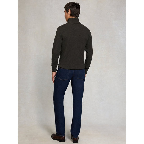 Young Ideas/Henmores - Byron Roll Neck Knit - moss - M