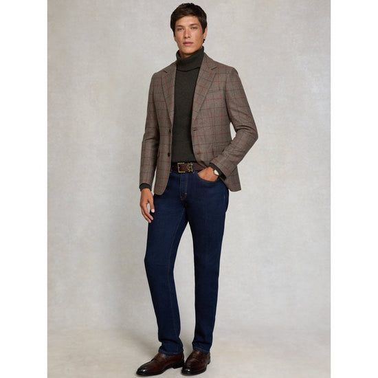 Young Ideas/Henmores - Byron Roll Neck Knit - moss - M