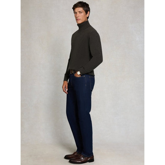 Young Ideas/Henmores - Byron Roll Neck Knit - moss - M