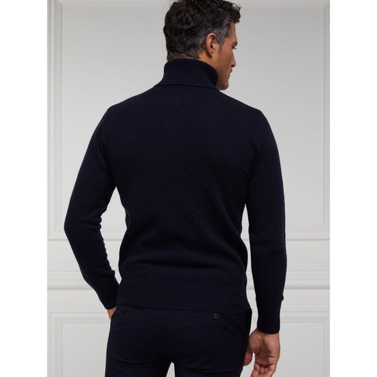 Young Ideas/Henmores - Byron Roll Neck Knit - moss - M