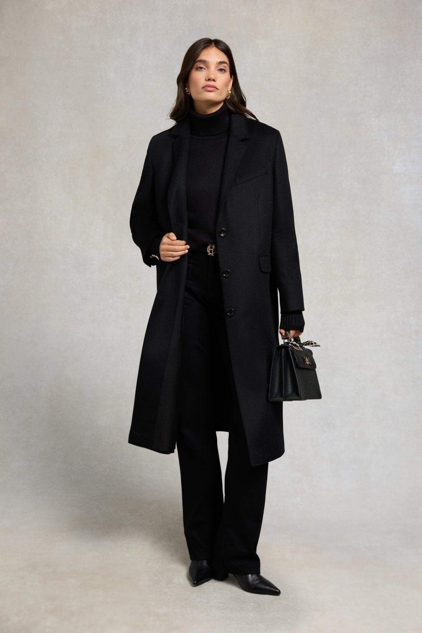 Young Ideas/Henmores - Chamonix Roll Neck Knit Jumper - Black - S