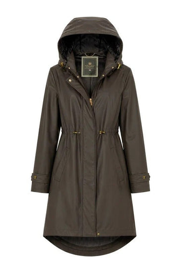 Young Ideas & Henmores -Chartwell Waterproof Parka -Chocolate -L