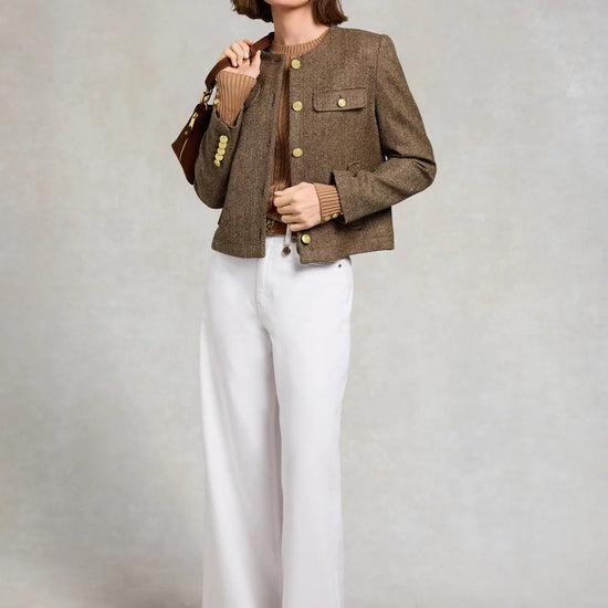 Young Ideas & Henmores - Chelsea Jacket - Brown Herringbone - 8