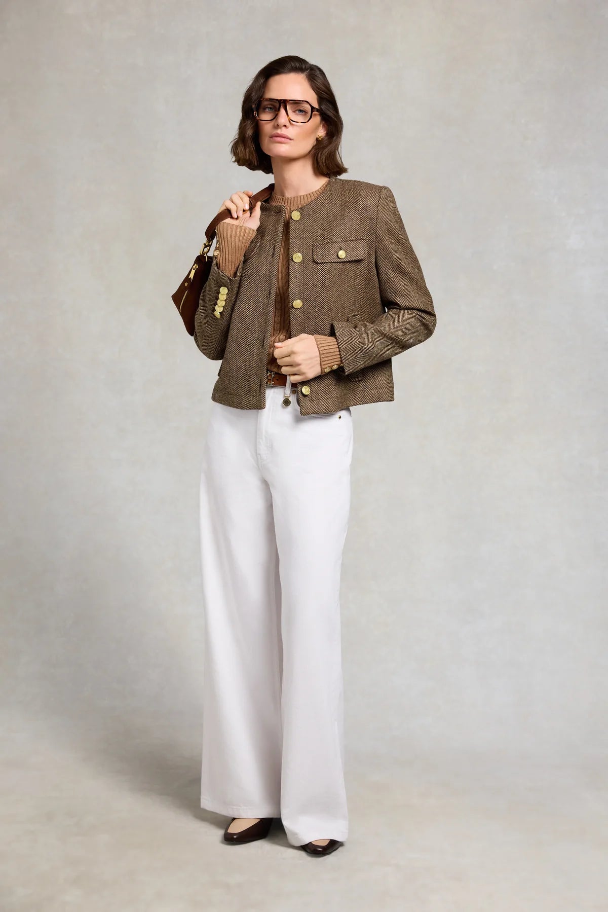 Young Ideas & Henmores - Chelsea Jacket - Brown Herringbone - 8