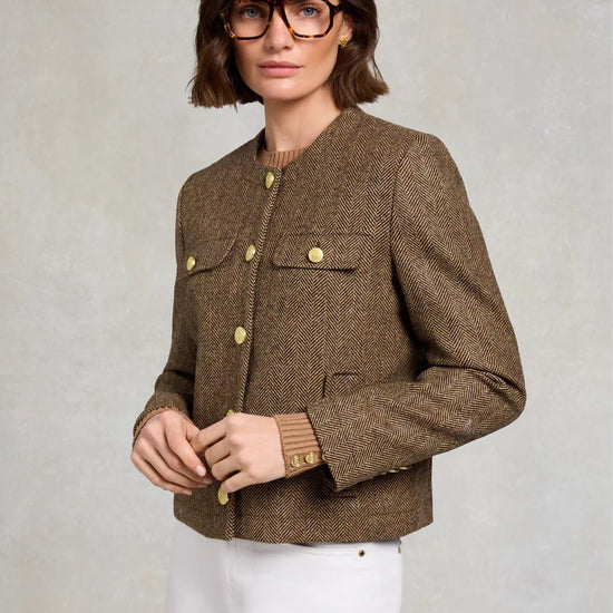 Young Ideas & Henmores - Chelsea Jacket - Brown Herringbone - 8