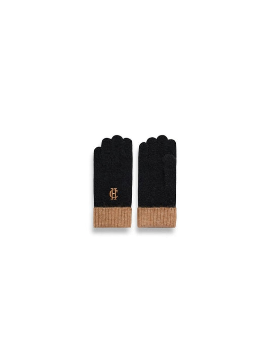 Young Ideas/Henmores - Chelsea Knitted Gloves - Black - OS