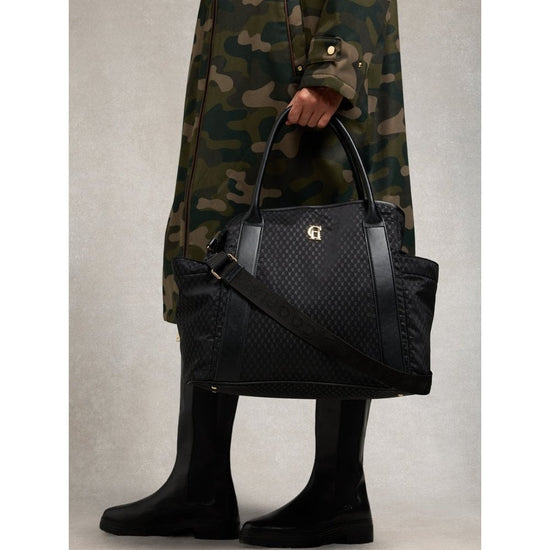 Young Ideas/Henmores - Cheltenham Tote Bag - Black Monogram - OS