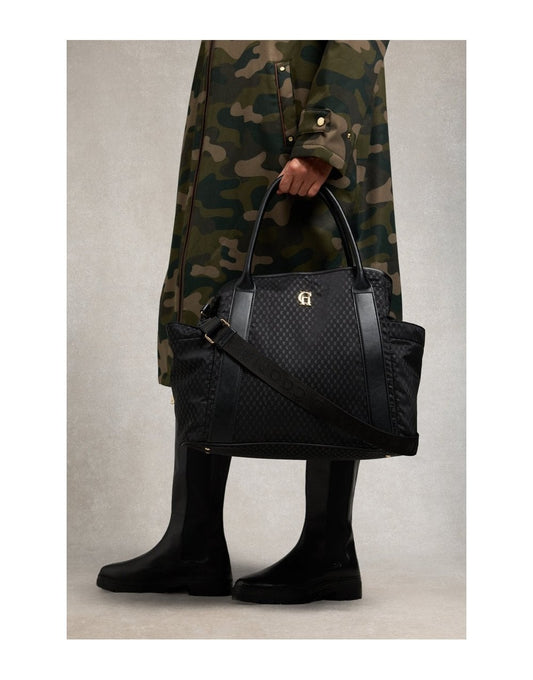 Young Ideas/Henmores - Cheltenham Tote Bag - Black Monogram - OS