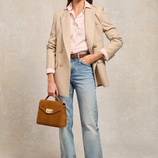 Young Ideas/Henmores - Classic Button Down Shirt - Pink Stripe - 14