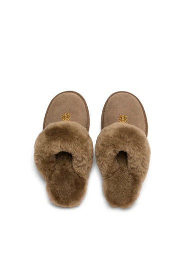 Young Ideas & Henmores -Classic Shearling Slipper -Mink -4