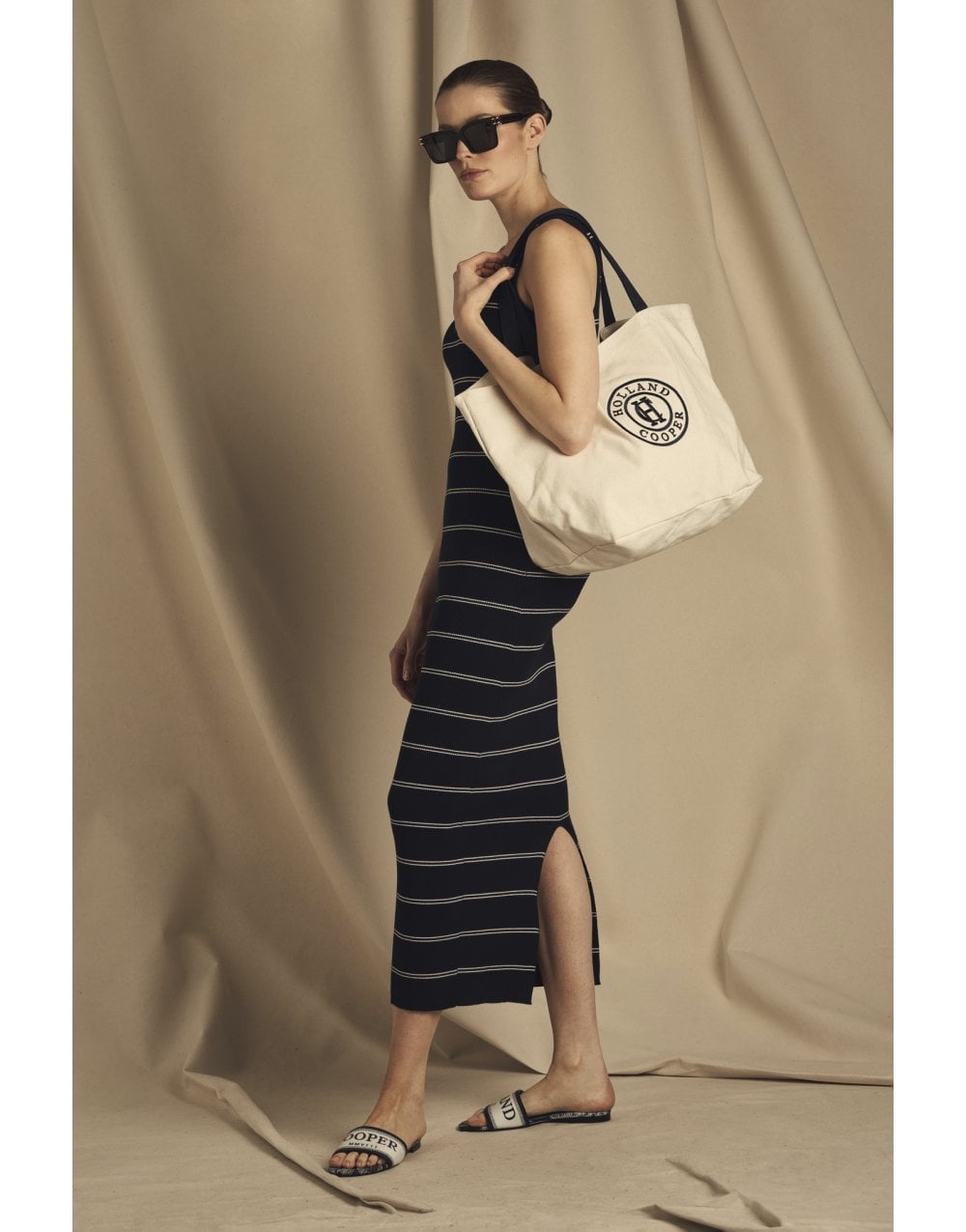 Young Ideas/Henmores - Classic Shopper - Ecru Navy - OS