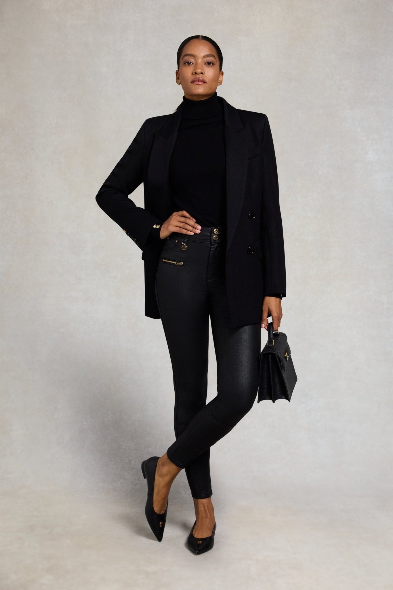 Young Ideas/Henmores - Coated Jodhpur Jean - Chocolate - 10R