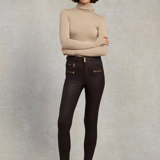 Young Ideas/Henmores - Coated Jodhpur Jean - Black - 10R