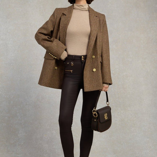 Young Ideas/Henmores - Coated Jodhpur Jean - Chocolate - 10R