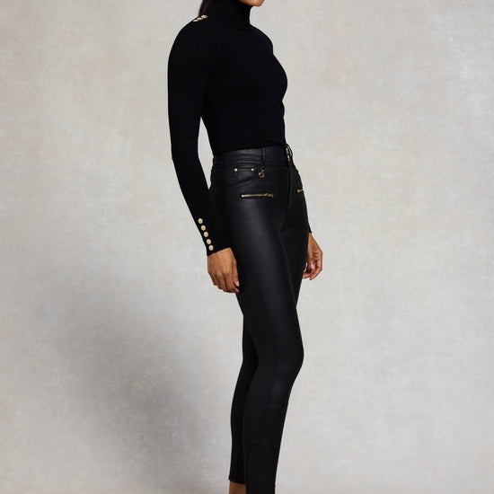 Young Ideas/Henmores - Coated Jodhpur Jean - Chocolate - 10R