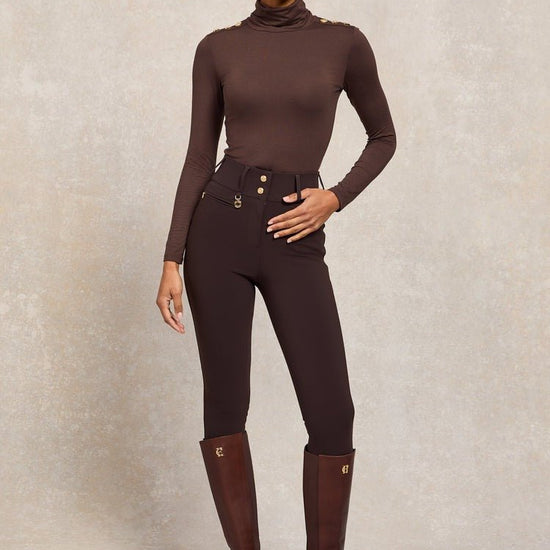 Young Ideas/Henmores - Contour Trouser - Chocolate - 10R