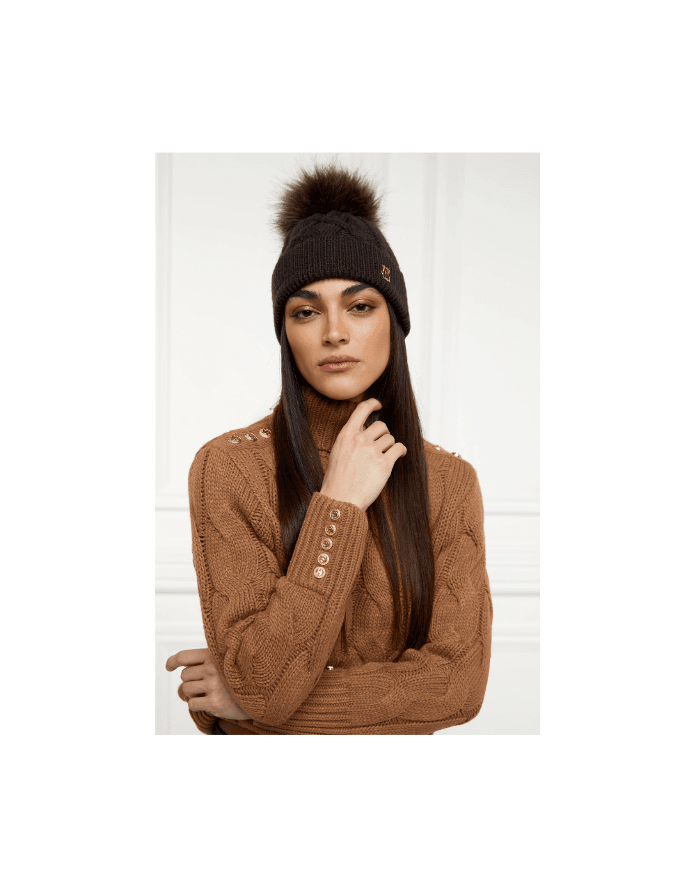 Young Ideas/Henmores - Cortina Bobble Hat - Camel - OS