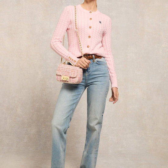 Young Ideas/Henmores - Cotswold Cardigan - Soft Pink - XS