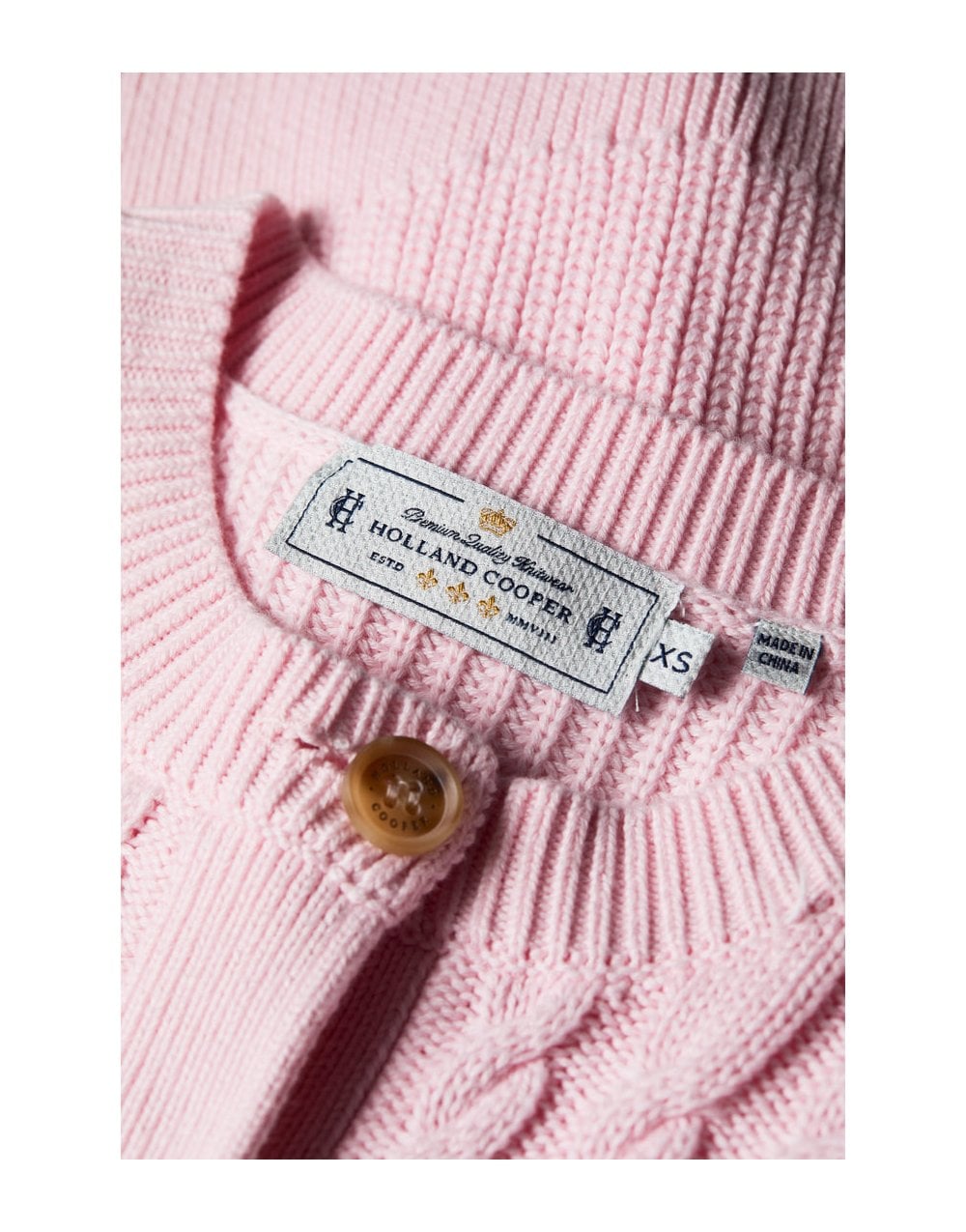 Young Ideas/Henmores - Cotswold Cardigan - Soft Pink - XS