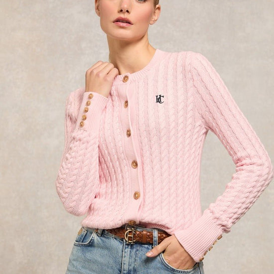 Young Ideas/Henmores - Cotswold Cardigan - Soft Pink - XS