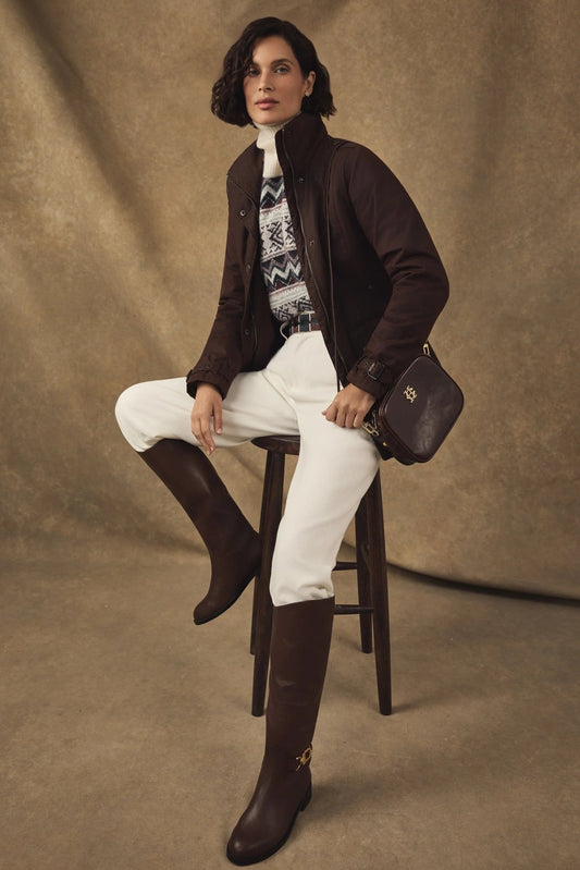 Young Ideas & Henmores -Country Camera Bag -Chocolate Suede -OS