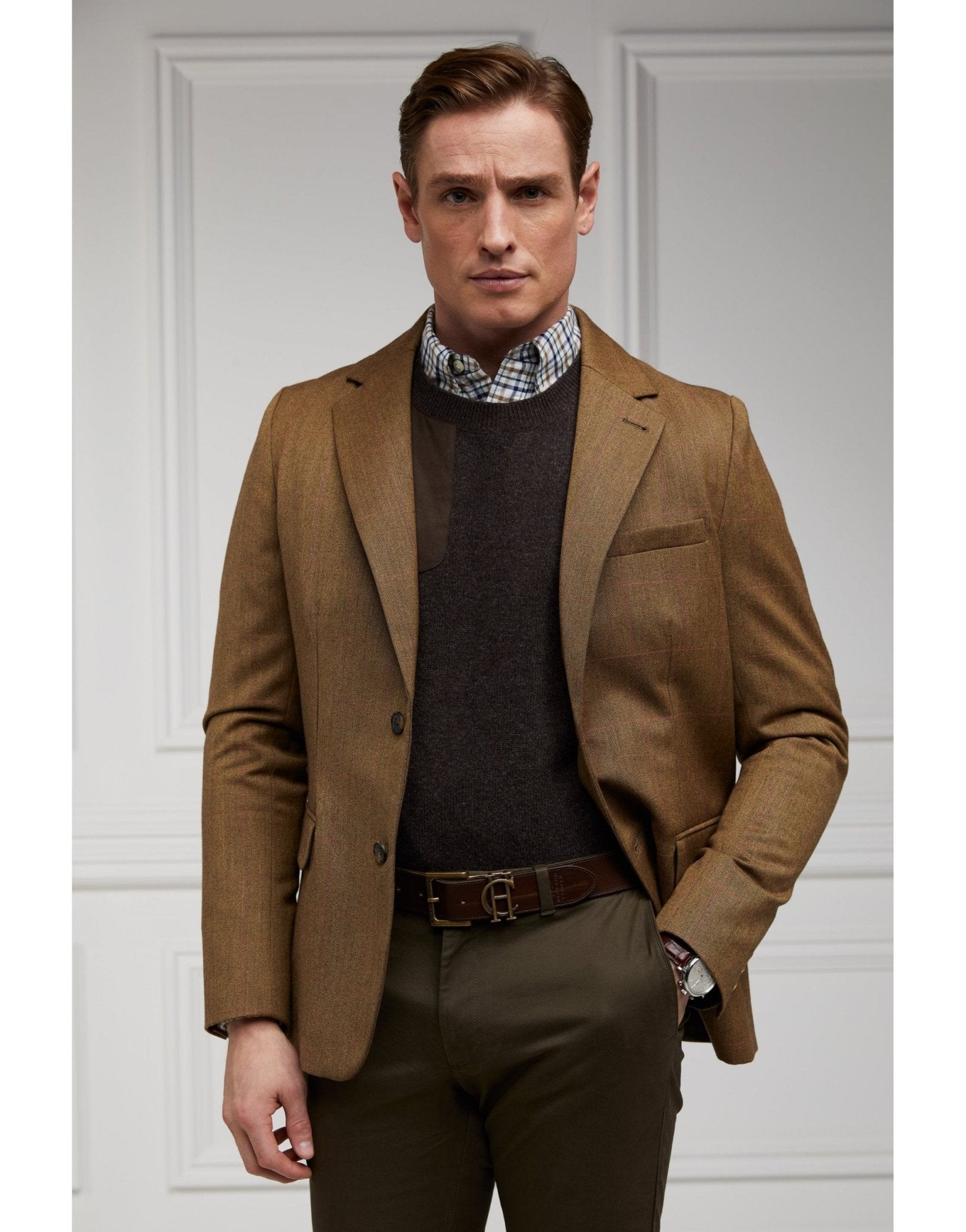 Young Ideas/Henmores - Country Crew Neck Knit - Chocolate - S