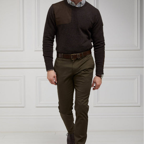 Young Ideas/Henmores - Country Crew Neck Knit - Chocolate - S