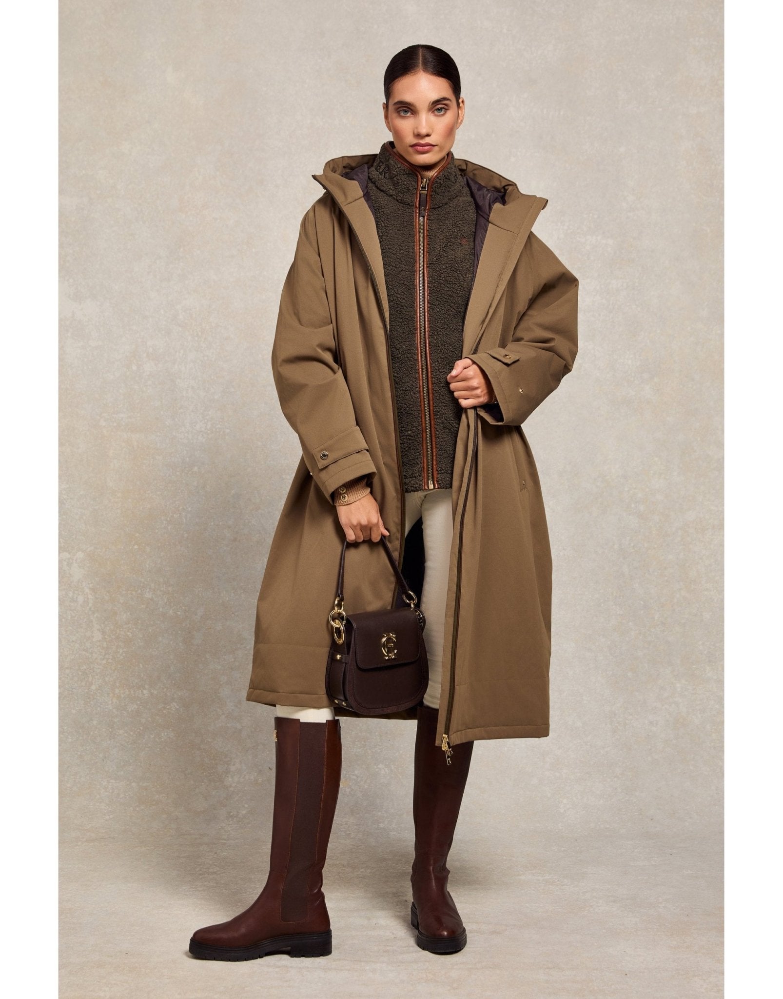 Young Ideas/Henmores - Country Fleece Borg Gilet - Chocolate - XS