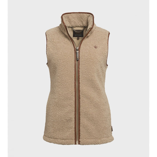 Young Ideas/Henmores - Country Fleece Borg Gilet - Chocolate - XS