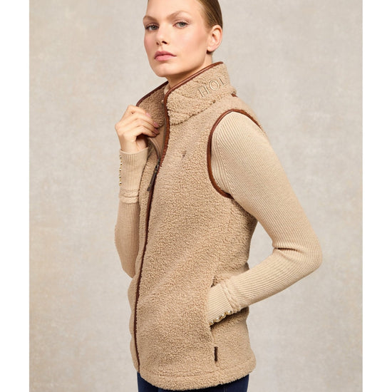 Young Ideas/Henmores - Country Fleece Borg Gilet - Chocolate - XS