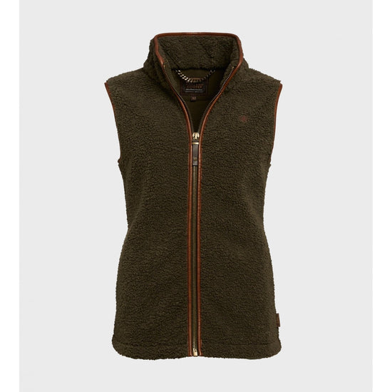 Young Ideas/Henmores - Country Fleece Borg Gilet - Chocolate - XS