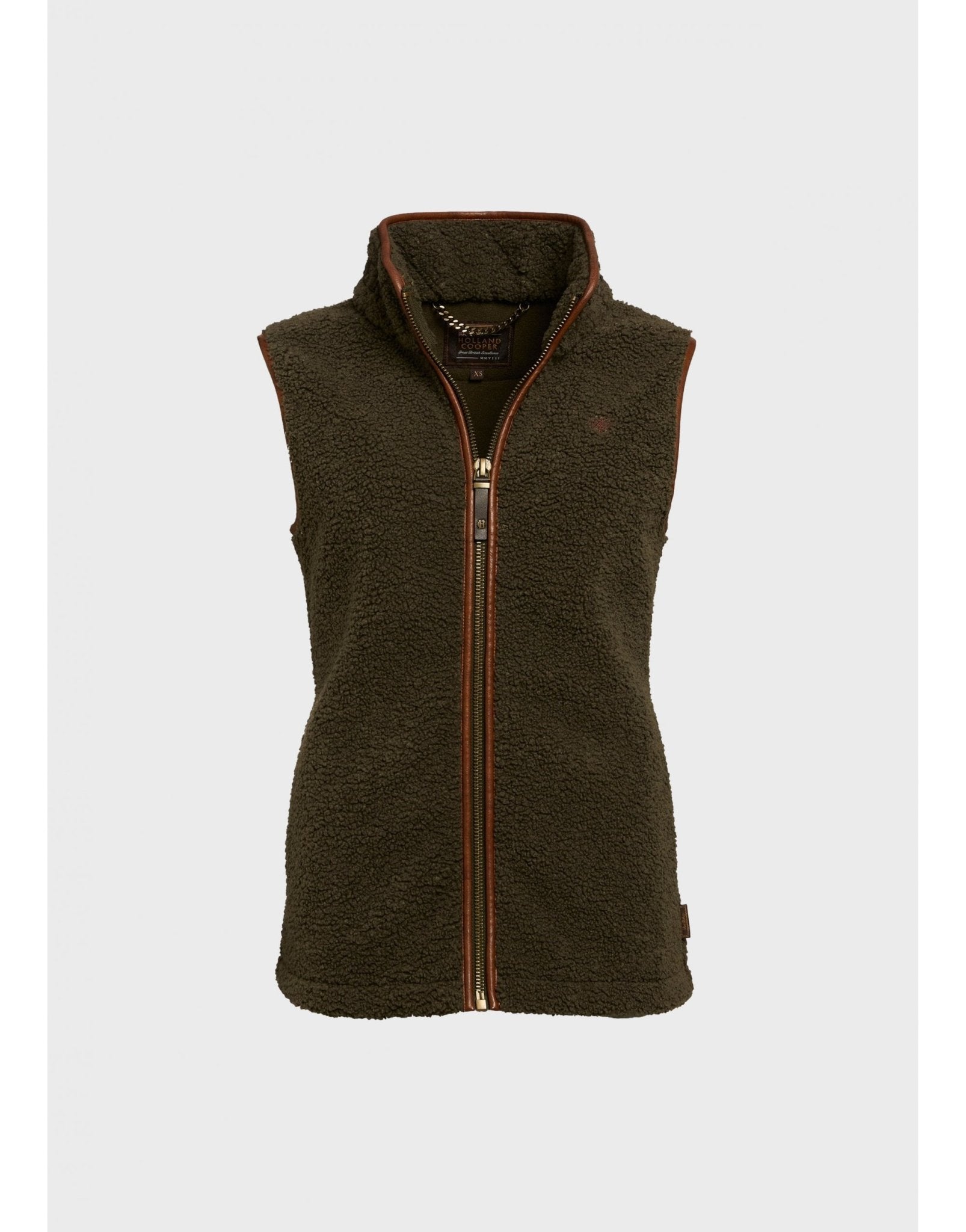 Young Ideas/Henmores - Country Fleece Borg Gilet - Chocolate - XS