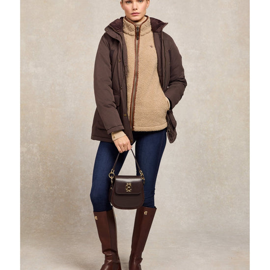 Young Ideas/Henmores - Country Fleece Borg Gilet - Chocolate - XS