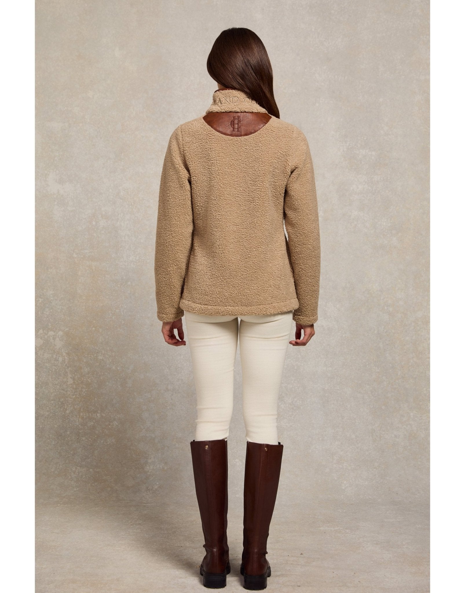 Young Ideas/Henmores - Country Fleece Borg Jacket - Natural Borg - XS