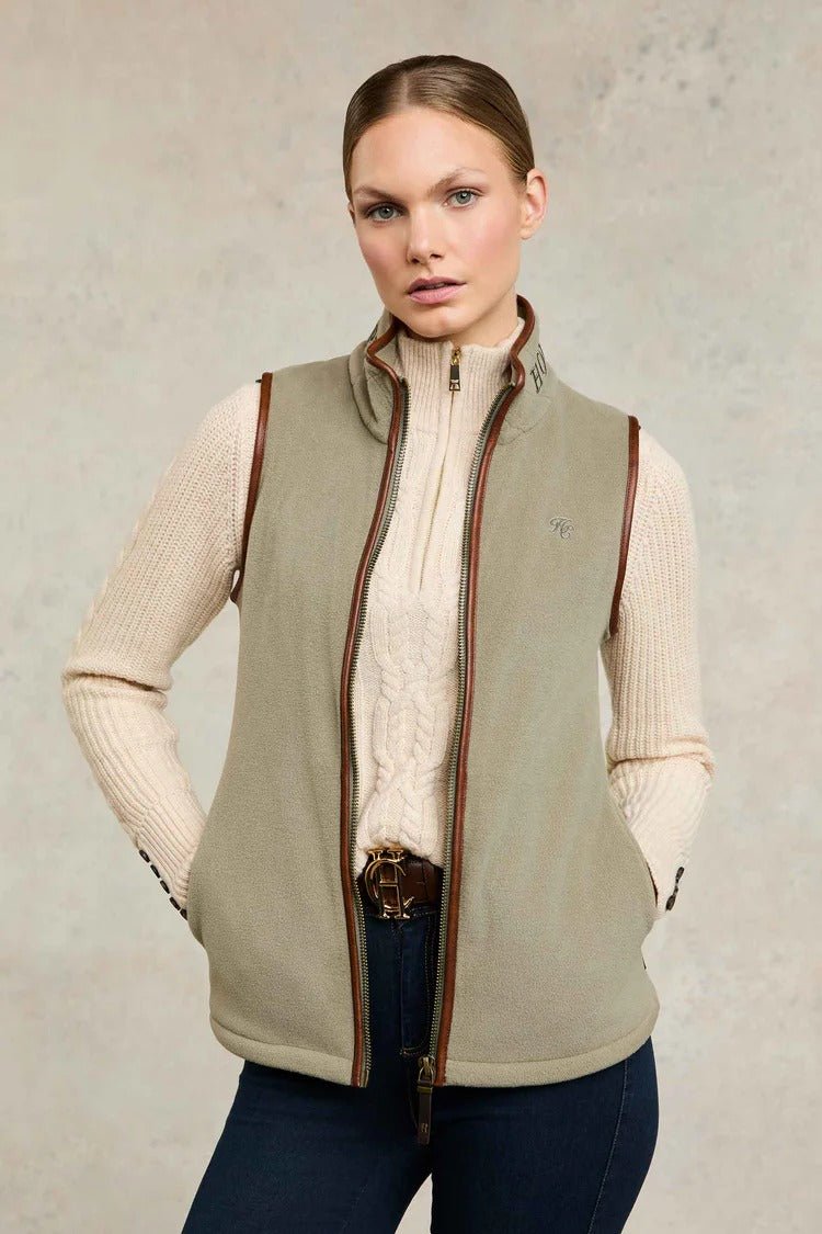 Young Ideas & Henmores - Country Fleece Gilet - sage - XS