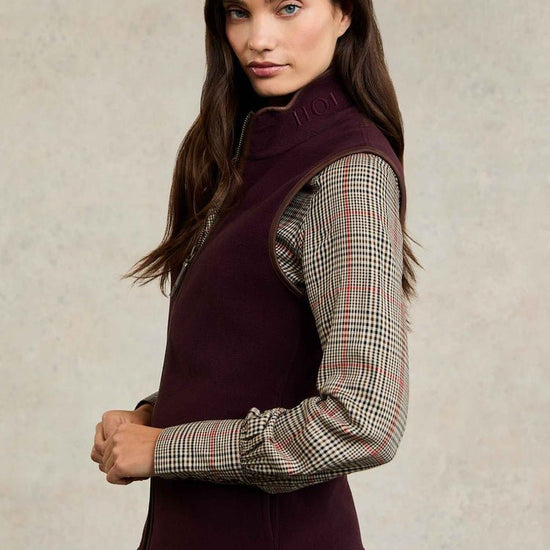 Young Ideas/Henmores - Country Fleece Gilet - Mulberry - XS