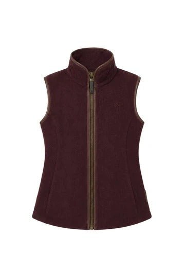 Young Ideas & Henmores -Country Fleece Gilet -Chocolate Borg -L