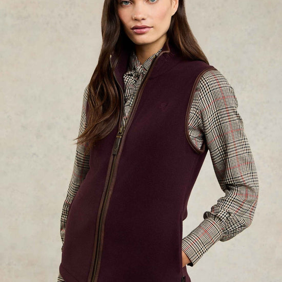 Young Ideas/Henmores - Country Fleece Gilet - Mulberry - XS