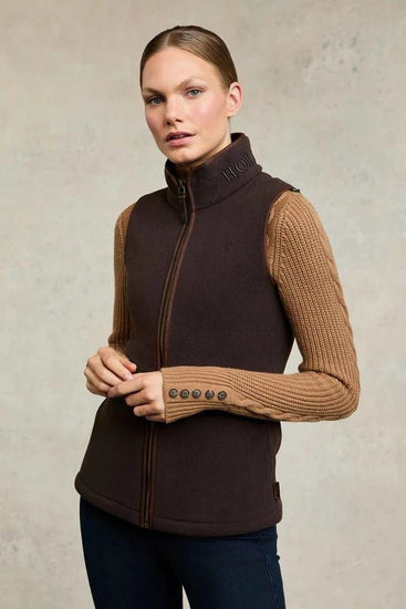 Young Ideas & Henmores - Country Fleece Gilet - Chocolate - XXS