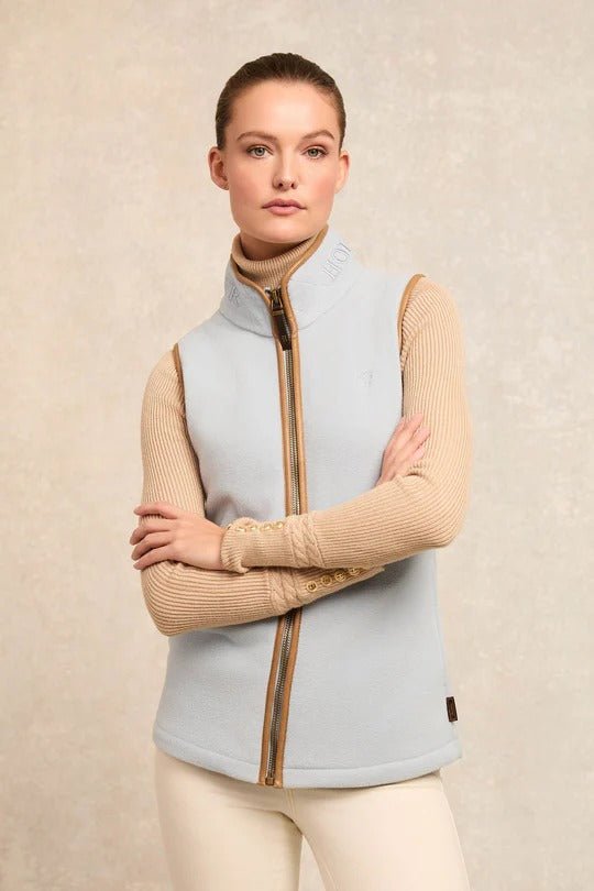 Young Ideas & Henmores - Country Fleece Gilet - Pale Blue - XS