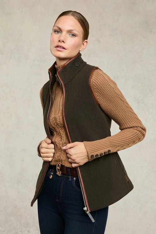 Young Ideas & Henmores - Country Fleece Gilet - sage - XS