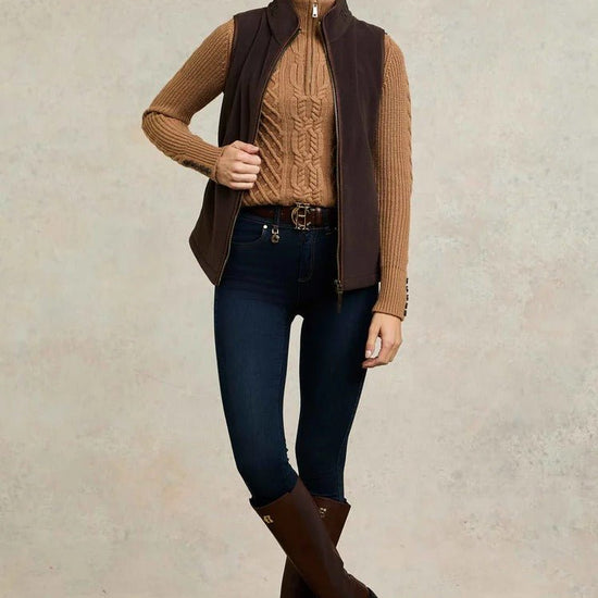 Young Ideas & Henmores - Country Fleece Gilet - sage - XS