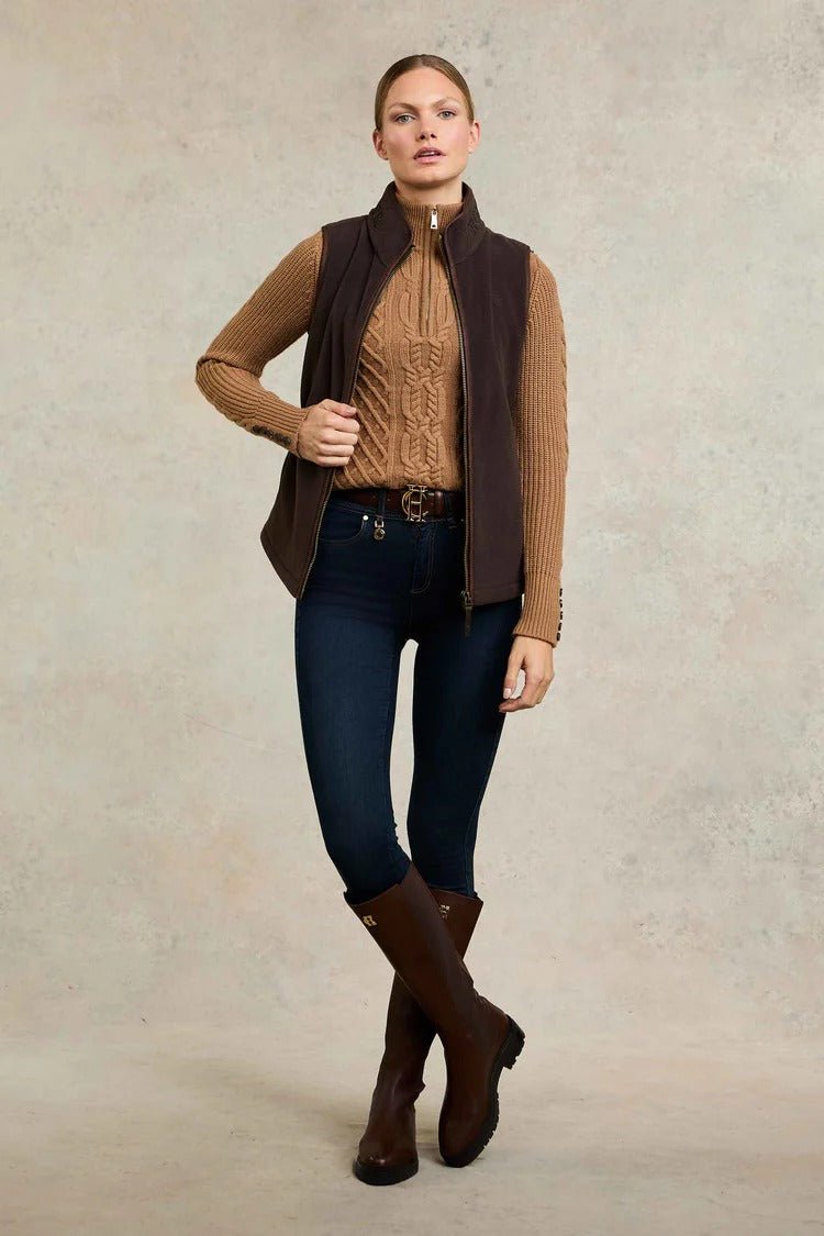 Young Ideas & Henmores - Country Fleece Gilet - sage - XS