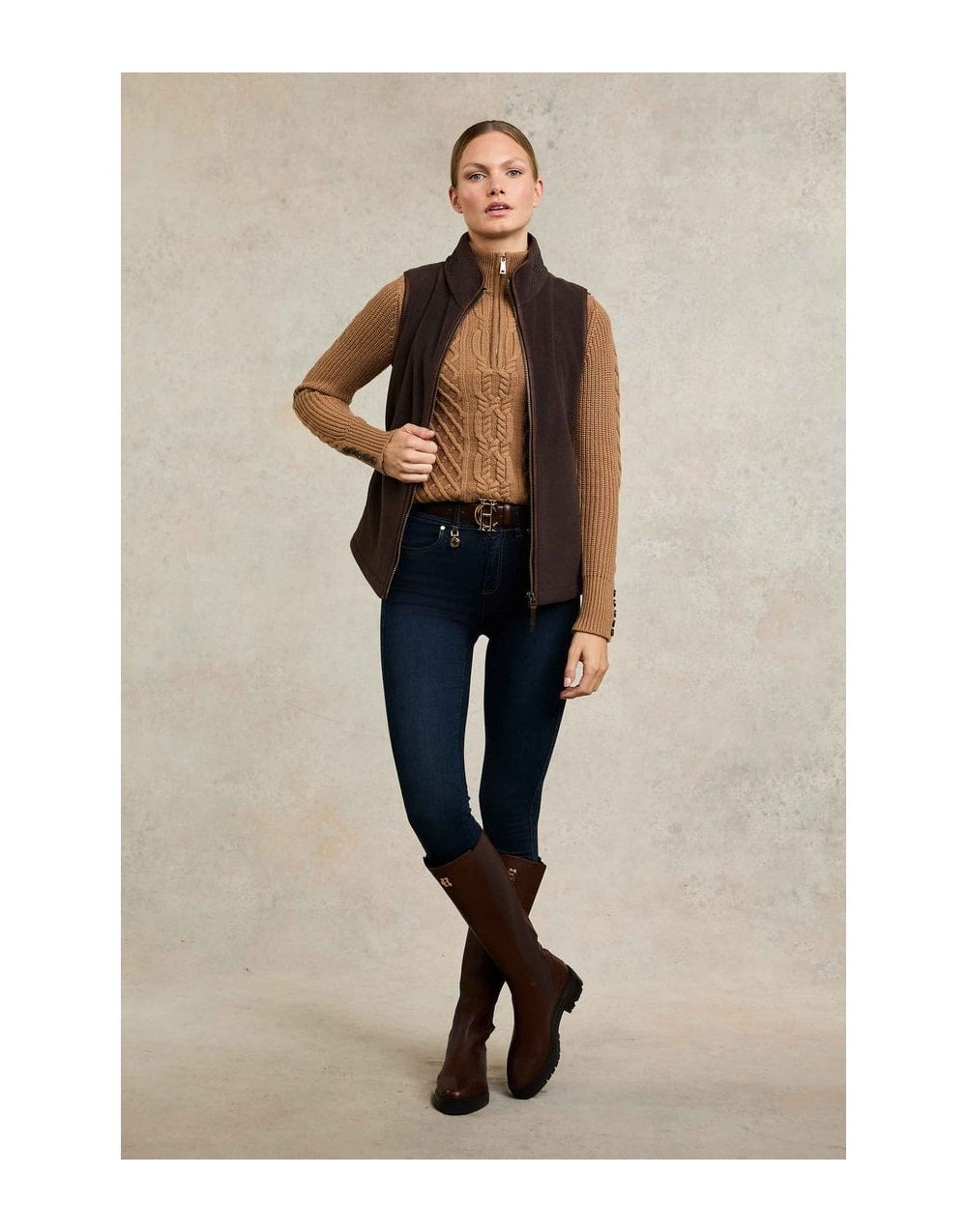 Young Ideas/Henmores - Country Fleece Gilet - Black - XS