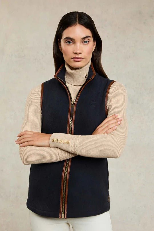 Young Ideas & Henmores - Country Fleece Gilet - Ink Navy - XS
