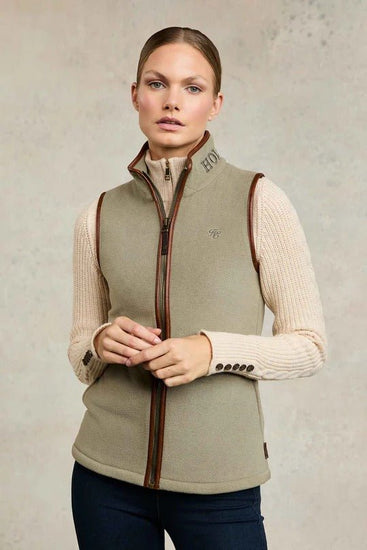 Young Ideas & Henmores - Country Fleece Gilet - sage - XS