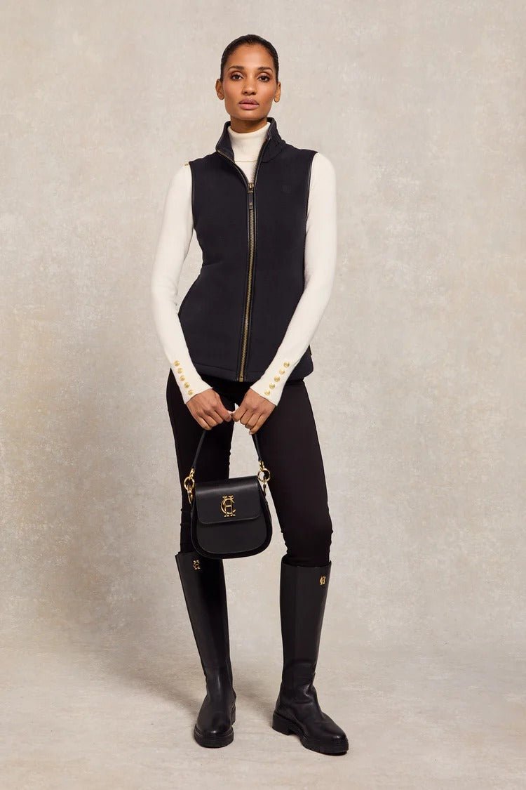 Young Ideas & Henmores - Country Fleece Gilet - Black - XXS
