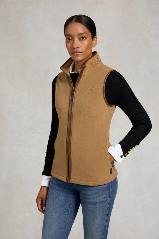Young Ideas & Henmores - Country Fleece Gilet - Coffee - XS