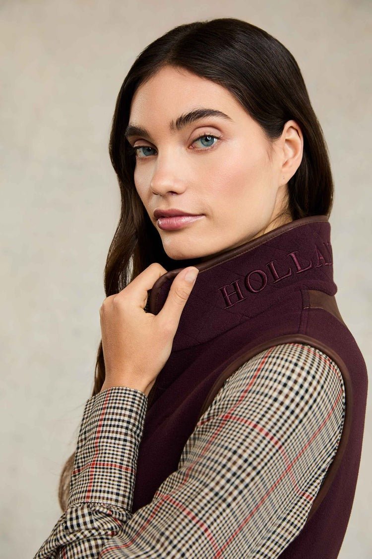 Young Ideas/Henmores - Country Fleece Gilet - Mulberry - XS